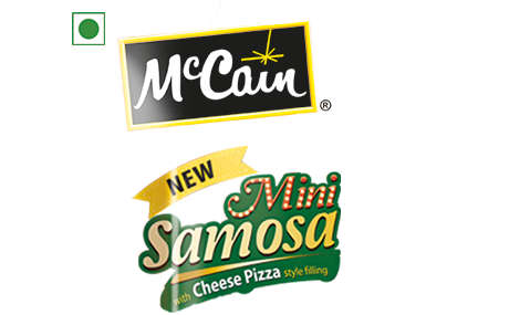 McCain “Cheese Pizza Style Filling” Mini Samosa